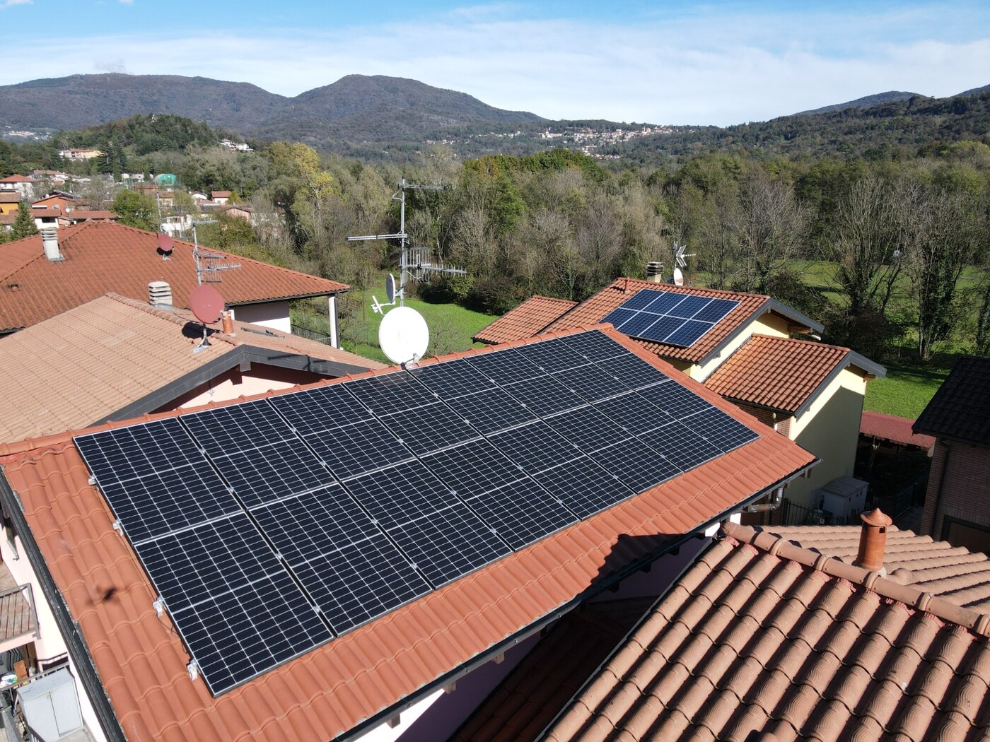 Installazione fotovoltaica MEV - vista aerea